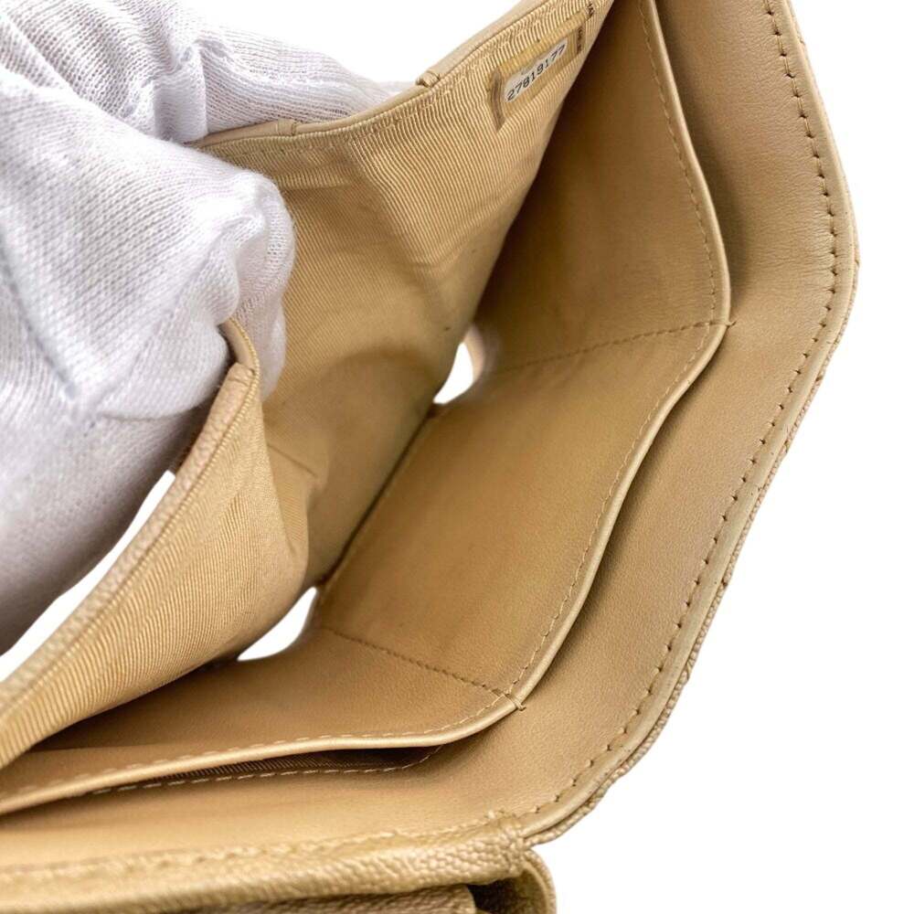 CHANEL Cream Caviar Leather Wallet - Picture 12 of 14